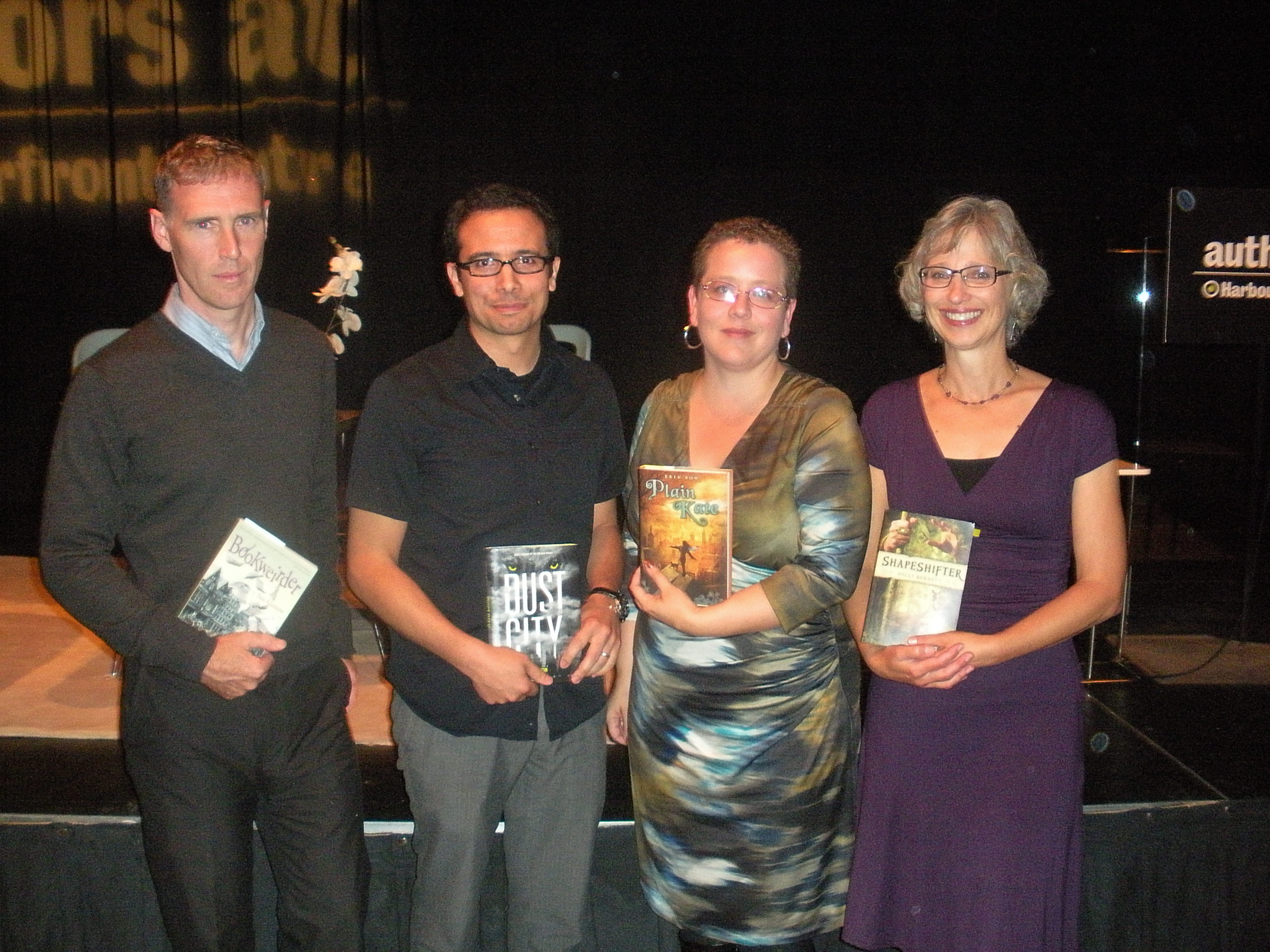 L-R: Paul Glennon, Robert Paul Weston, Erin Bow and Holly Bennet